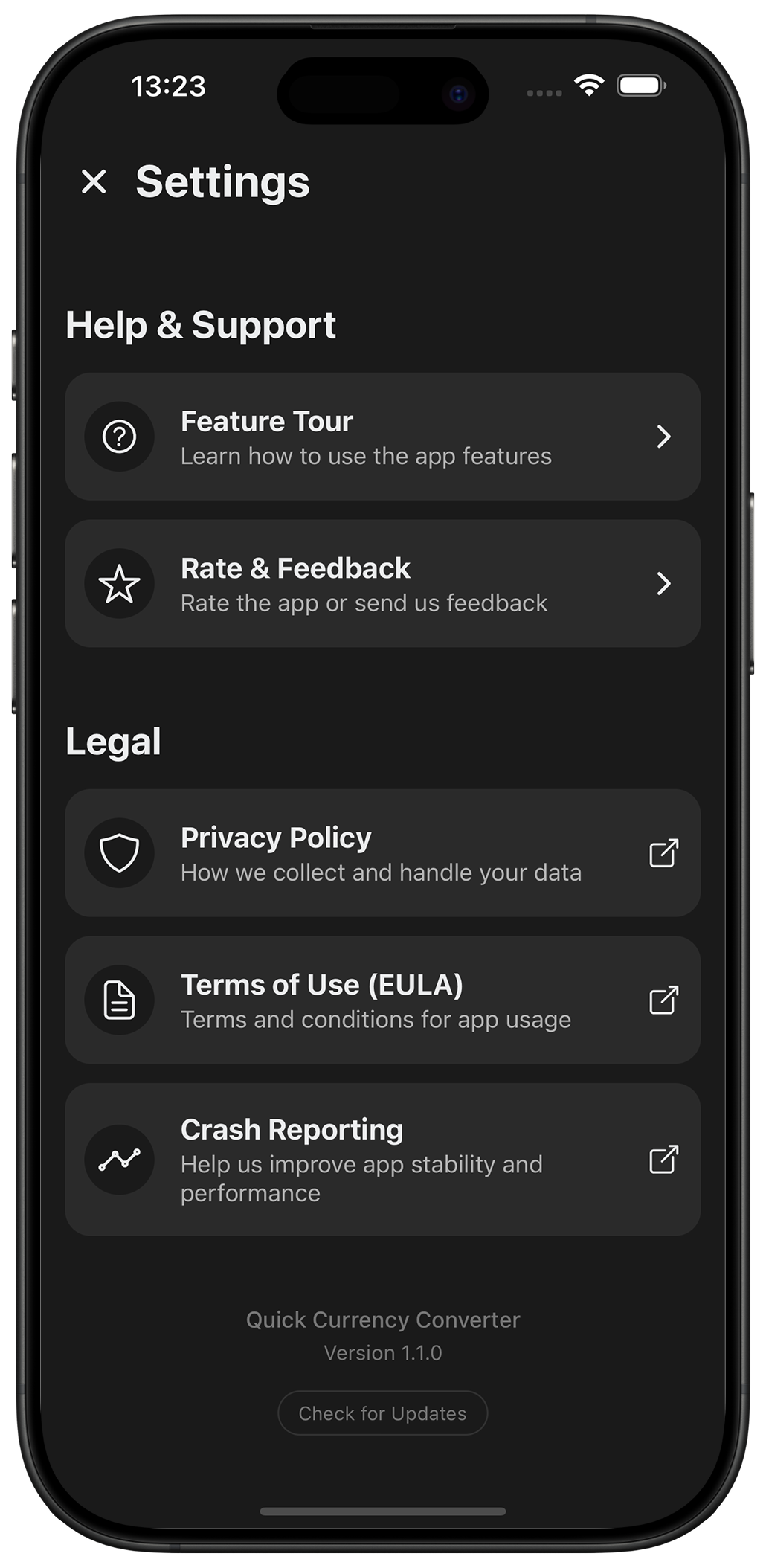 Privacy screen on phone